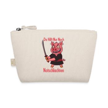 Notschlachten Samurai Sau - Bio-Täschchen - Natur - Vorne