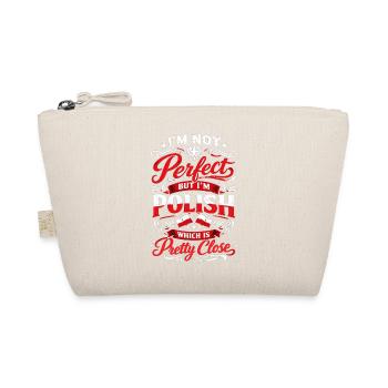 Polish Pride: Vintage Eagle & Funny Saying - Organic Pouch - nature - Front