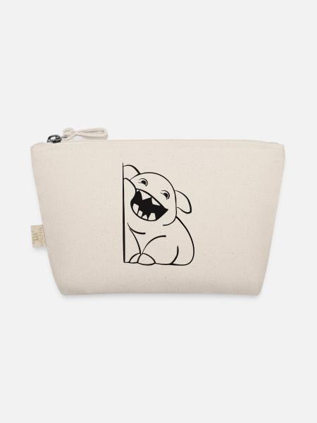Petit monstre mignon - Trousse biologique - nature - Devant