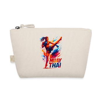 Muay Thai Kick : cadeau graphique abstrait pour boxeur - Trousse biologique - nature - Devant
