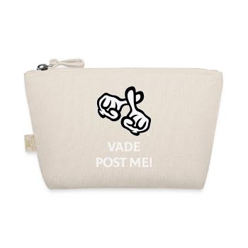 Vade Post Me! (Cross / Bible / Religion / NEG 2C) - Organic Pouch - nature - Front