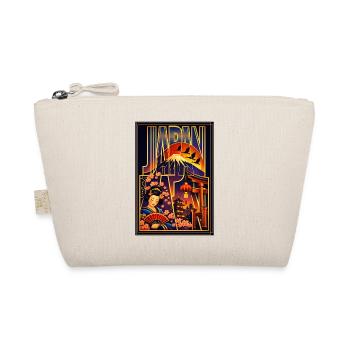 Japan Art Illustration – Mount Fuji, Torii, Sakura - Organic Pouch - nature - Front