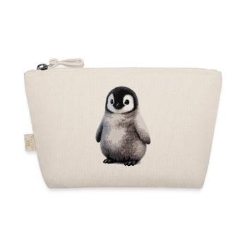Soft Penguin Chick Illustration - Organic Pouch - nature - Front