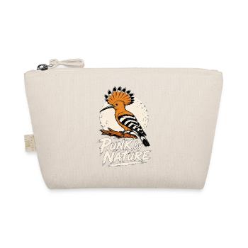 Punk by Nature Hoopoe Bird Punk Rock Design - Organic Pouch - nature - Front