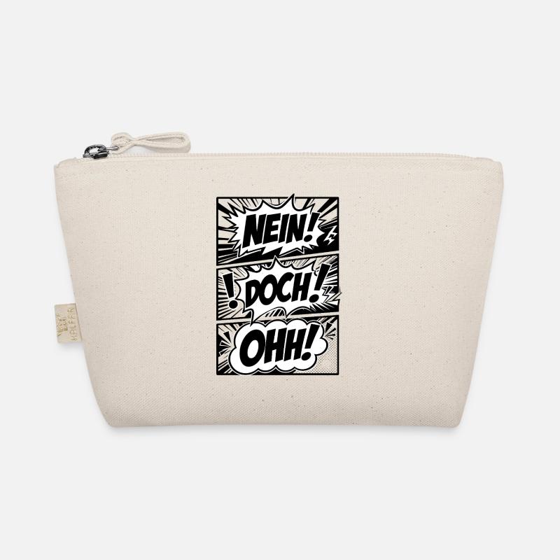 Nein! Doch! Ohh! Comic Style Schwarz Weiß Trousse biologique