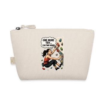 Bouldering Woman Overhang – Une dernière tentative de bande dessinée - Trousse biologique - nature - Devant