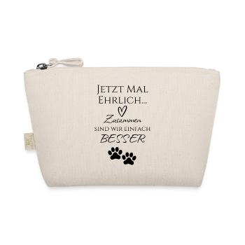 Zusammen besser - Pfote | Hunde & Katzen Tierliebe - Bio-Täschchen - Natur - Vorne