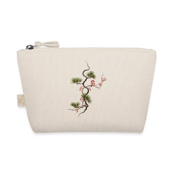 Ikebana Fichte mit roten Beeren Zen Stil - Bio-Täschchen - Natur - Vorne