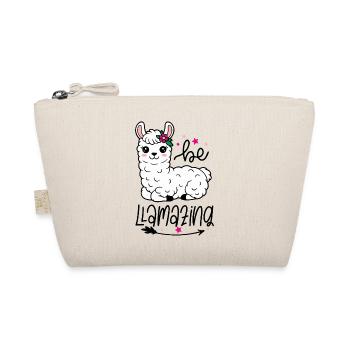 Be Amazing Alpaca Floral Crown - Organic Pouch - nature - Front
