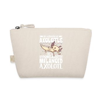 Be a Hypomelanistic melanoid Axolotl - Organic Pouch - nature - Front