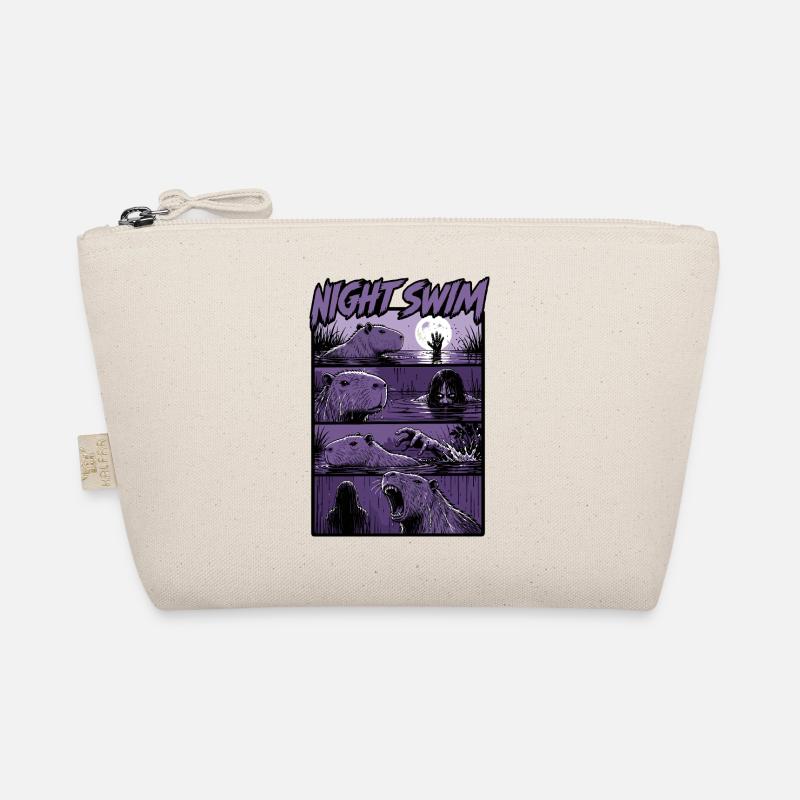Dark Swamp Capybara Horror Organic Pouch