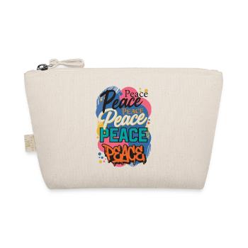 Peace als Graffiti - Bio-Täschchen - Natur - Vorne