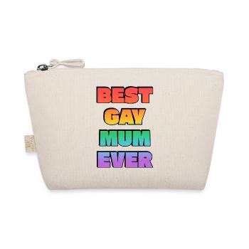 Beste schwule Mutter aller Zeiten: Rainbow Pride - Bio-Täschchen - Natur - Vorne