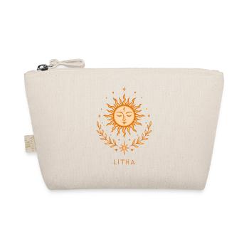 Litha Sonne – Spirituelles Boho Motiv - Bio-Täschchen - Natur - Vorne