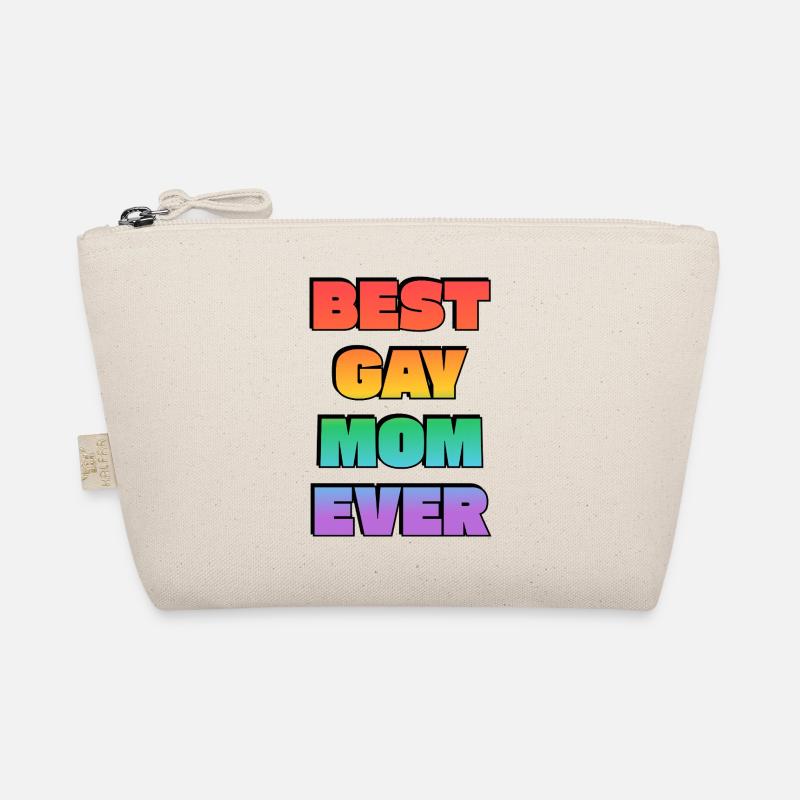 Beste schwule Mutter aller Zeiten Regenbogentext Bio-Täschchen