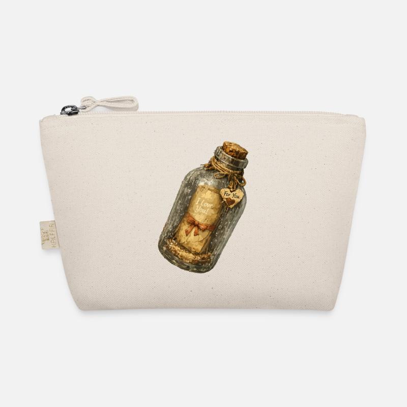Vintage message in a bottle Organic Pouch