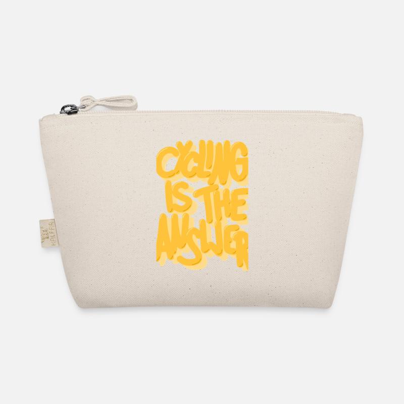Cycling is the answer yellow Organic Pouch