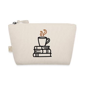 Books Coffee Mug Reading Book Club Bookworm - Organic Pouch - nature - Front