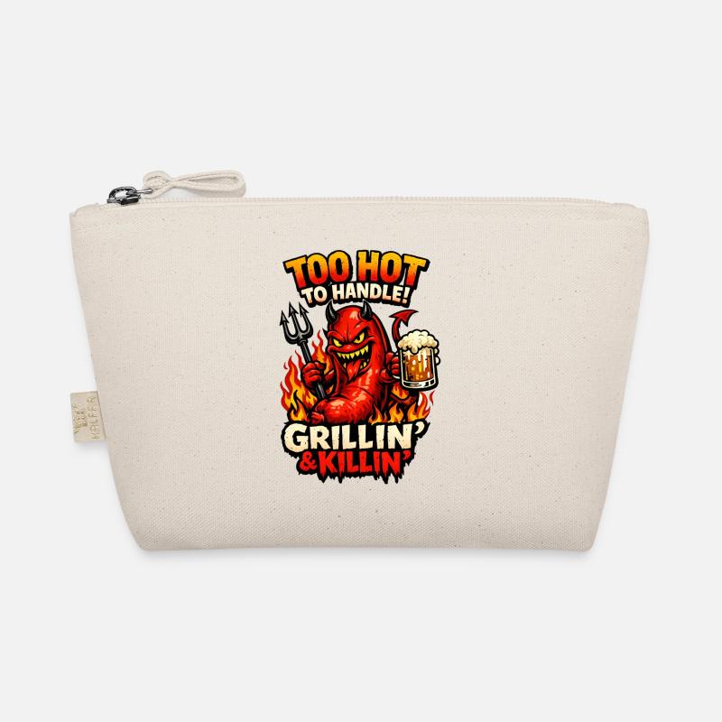 Satanic Grill Sausage – Funny BBQ Horror Comic Organic Pouch