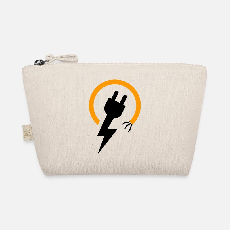 Logo d’électricien avec éclair et prise Trousse biologique