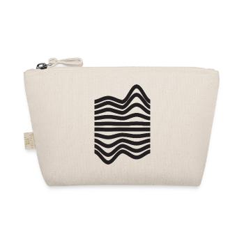 Motif de rayures ondulées - Trousse biologique - nature - Devant