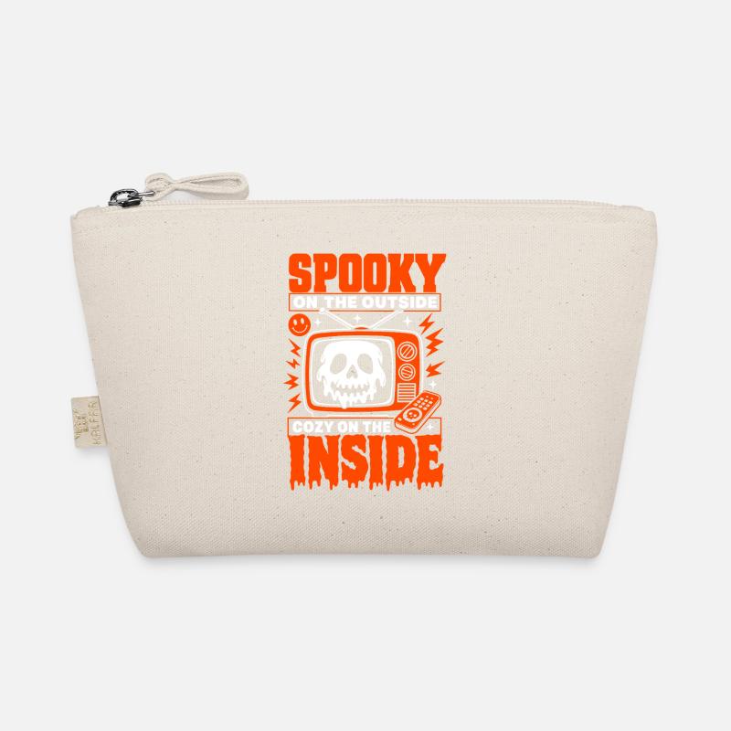 Spooky Outside Cozy Inside Horror Fan Organic Pouch