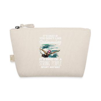 Funny Swimmers Sayings & Swimming Club Design - Organic Pouch - nature - Front