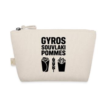 gyros souvlaki pommes - Bio-Täschchen - Natur - Vorne