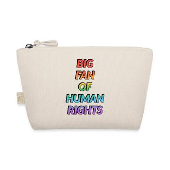 Big Fan of LGBTQ+ Rights Rainbow - Organic Pouch - nature - Front