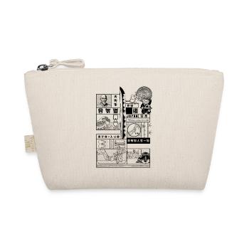 Big Budo Collage Aikido Ueshiba OSensei Katana - Organic Pouch - nature - Front
