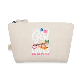 Funny Ukulele Designs and Sayings - Organic Pouch - nature - Front