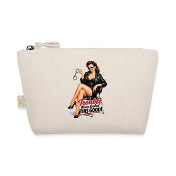 Pin-Up Rockabella: Trouble Never Looked This Good - Organic Pouch - nature - Front