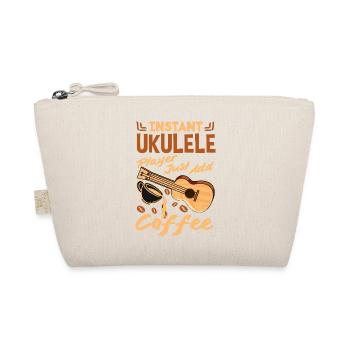 Funny Ukulele Designs and Sayings - Organic Pouch - nature - Front