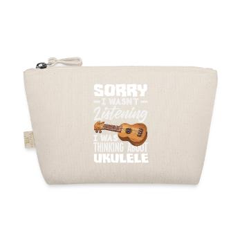 Funny Ukulele Designs and Sayings - Organic Pouch - nature - Front