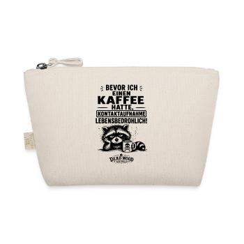 Lustiger Kaffee Spruch | Büro Humor | Geschenk - Bio-Täschchen - Natur - Vorne