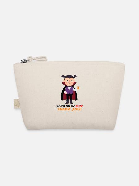 Blood Orange Juice Vampire - Funny Halloween T-S - Organic Pouch - nature