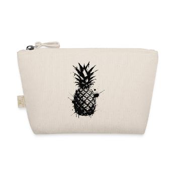 Schwarze Ananas Abstrakte Tinte - Bio-Täschchen - Natur - Vorne