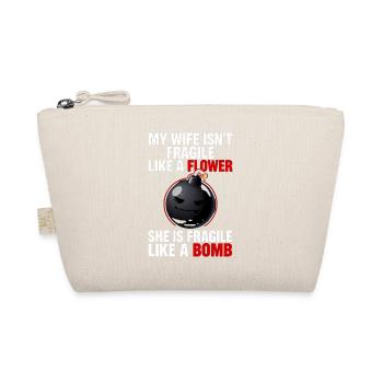 Female Strength Bomb Grafiken - Bio-Täschchen - Natur - Vorne