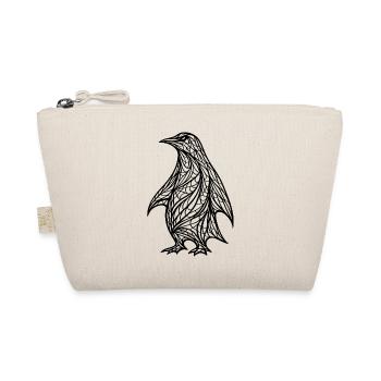 Raven Linienkunst Nachtpracht - Bio-Täschchen - Natur - Vorne