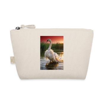 Pearl Swan in Sunset - Organic Pouch - nature - Front