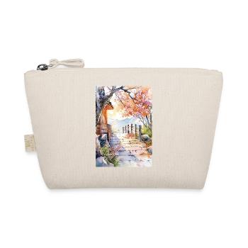 Floral path in watercolor - Organic Pouch - nature - Front