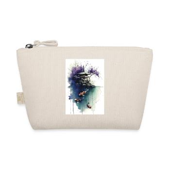 Pagode Aquarelle Koi et Cerisier - Trousse biologique - nature - Devant