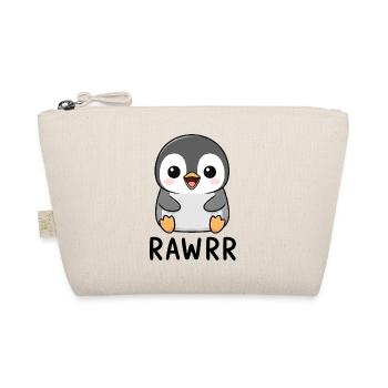 Cute Cartoon Penguin Chibi Rawr - Organic Pouch - nature - Front