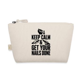 Keep Calm & Get Your Nails Done - Organic Pouch - nature - Front