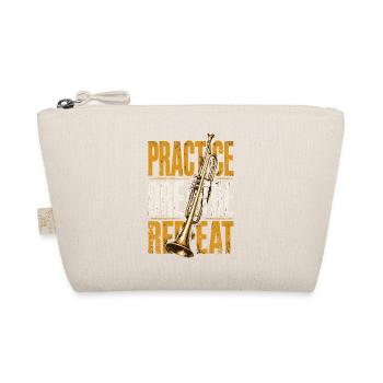 Repeat-Music Trumpet Trumpeter Musician - Organic Pouch - nature - Front
