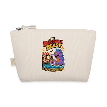 Boardwalk Beast – Funny French Fries Monster - Organic Pouch - nature - Front