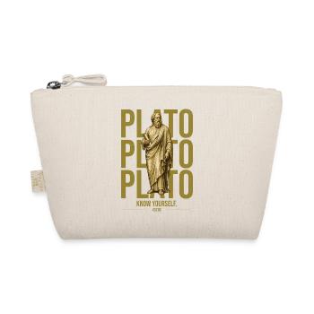 Plato – Know Yourself - Bio-Täschchen - Natur - Vorne