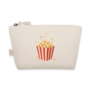 Knuspriges Popcorn Motiv für Kino und Filmabend  - Bio-Täschchen - Natur - Vorne