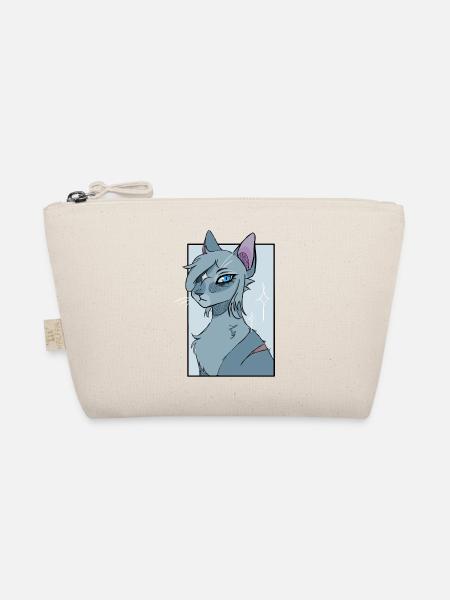 (Warrior) Cat inspired design - Bio-Täschchen - Natur