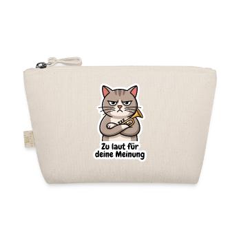 Trompete Trompeter Katze Blechbläser T-Shirt - Bio-Täschchen - Natur - Vorne